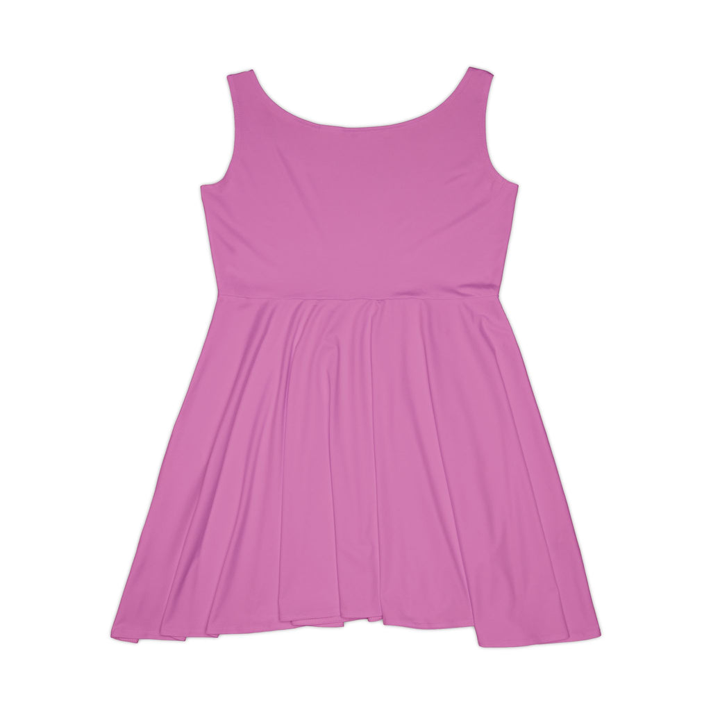 Paratus Logo Skater Dress – Black AOP Women's Casual Dress