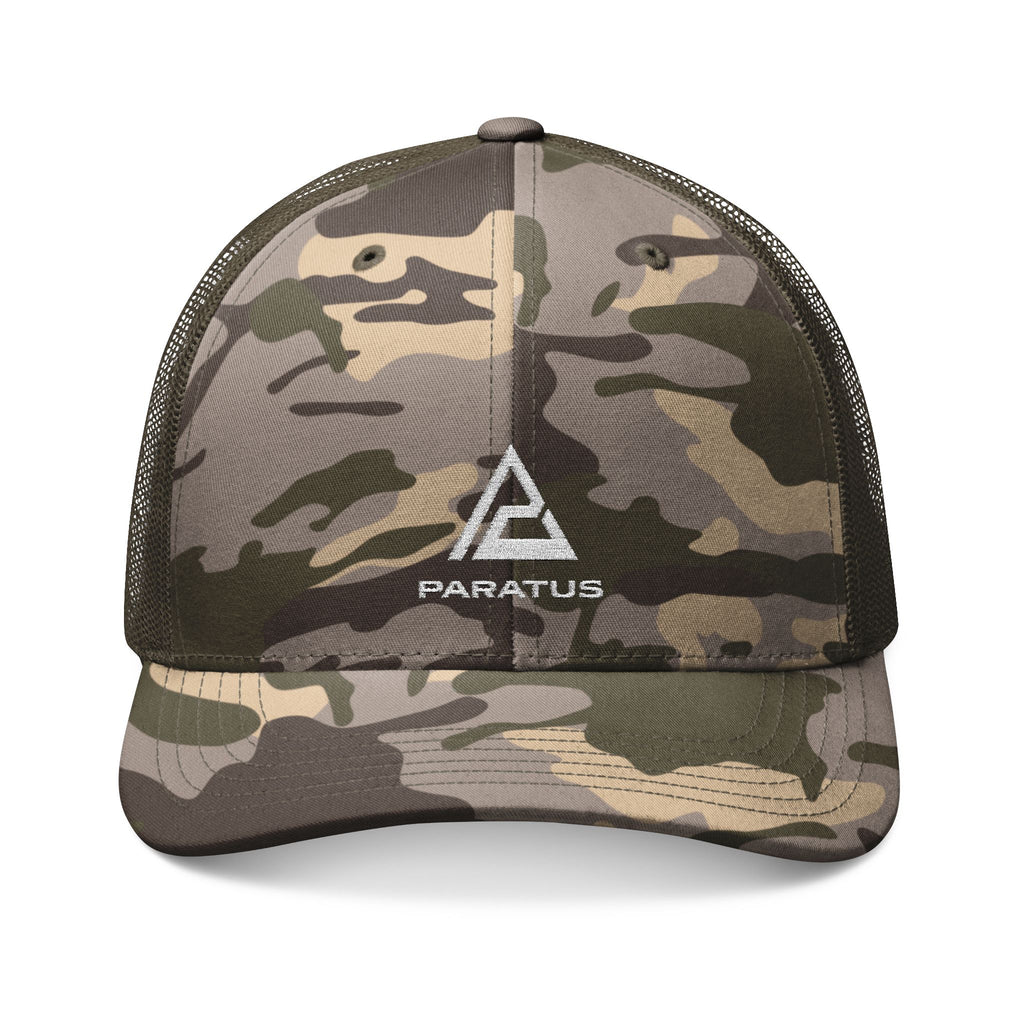 Paratus Camo Trucker Hat - Embroidered Logo