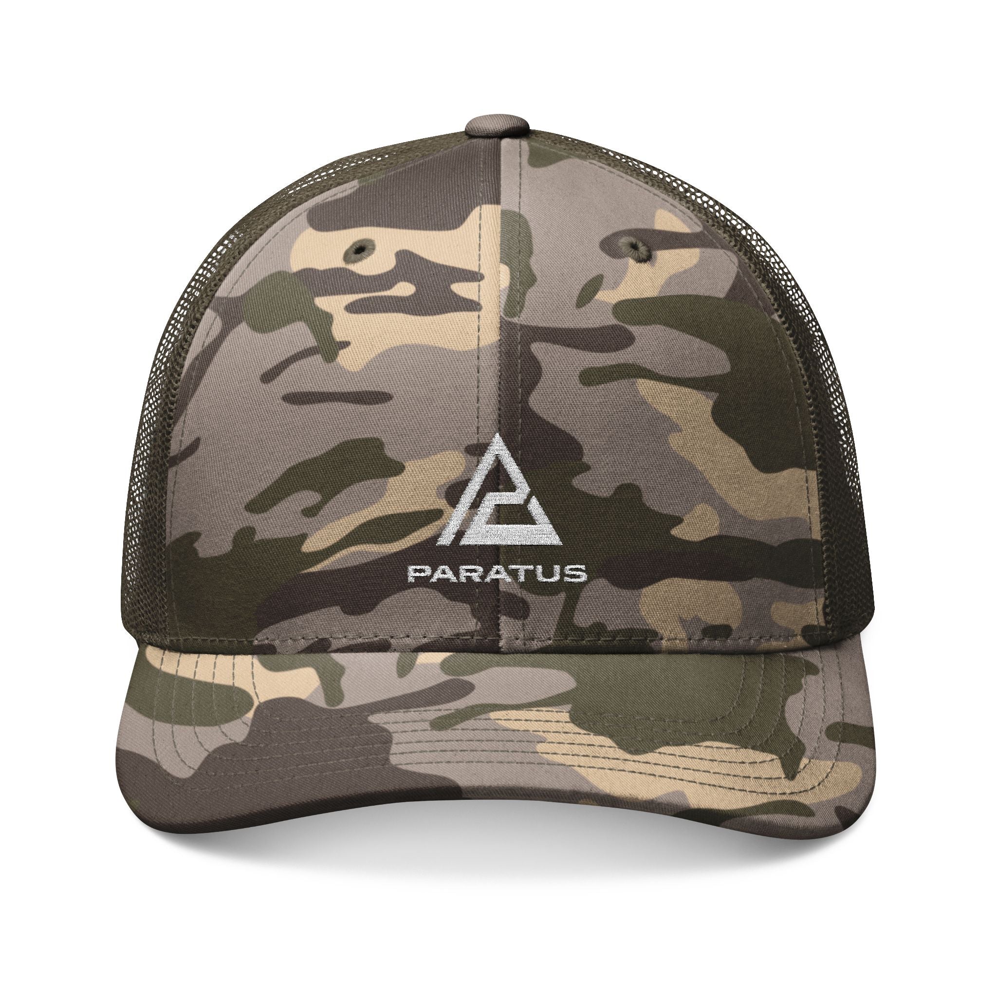 Paratus Camo Trucker Hat - Embroidered Logo