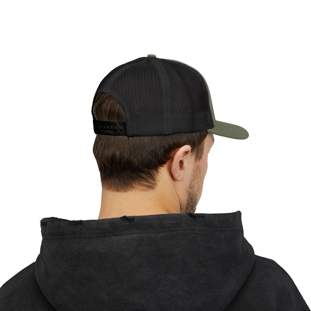 Paratus Logo Snapback Trucker Cap — White Logo