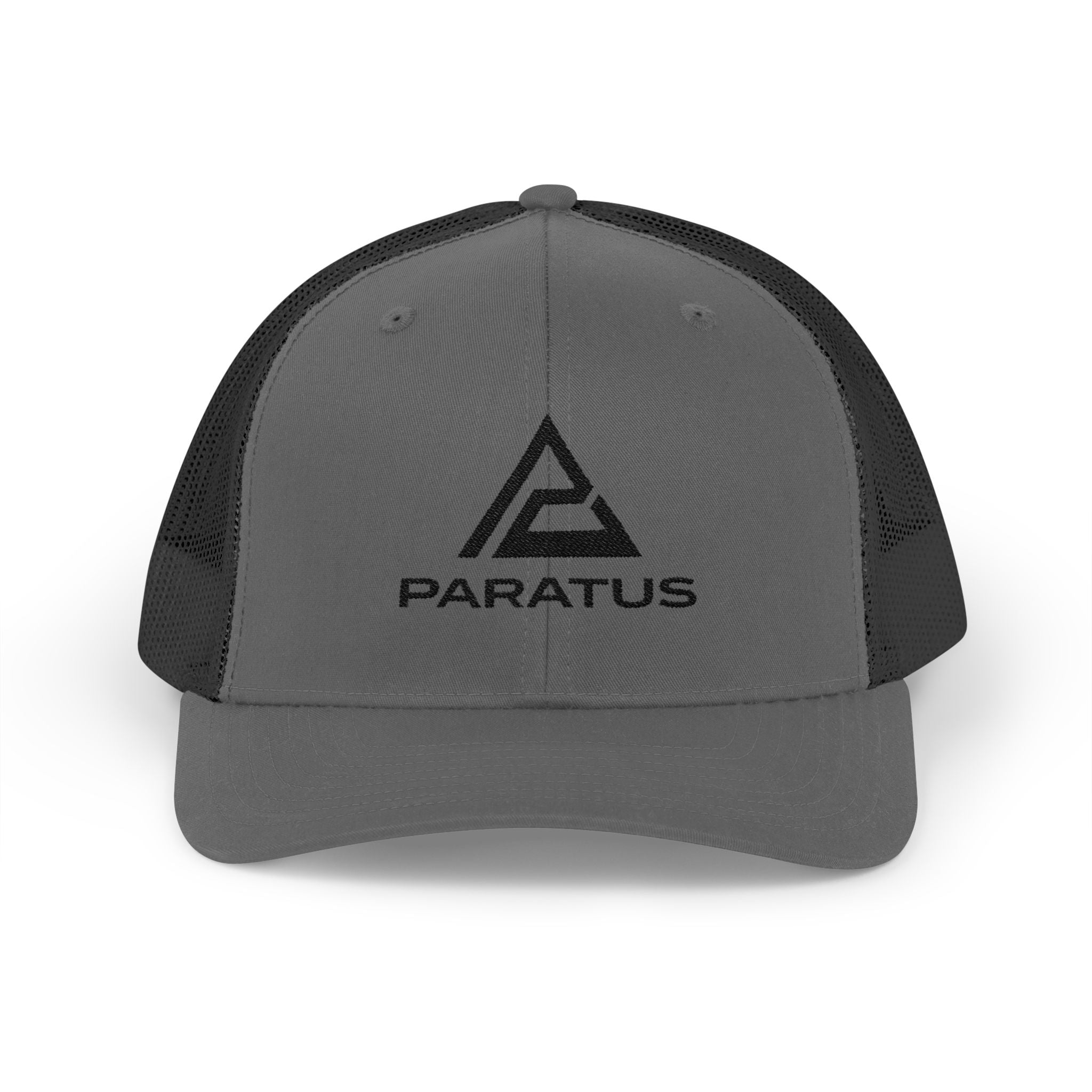 Paratus Logo Trucker Cap — Black Logo