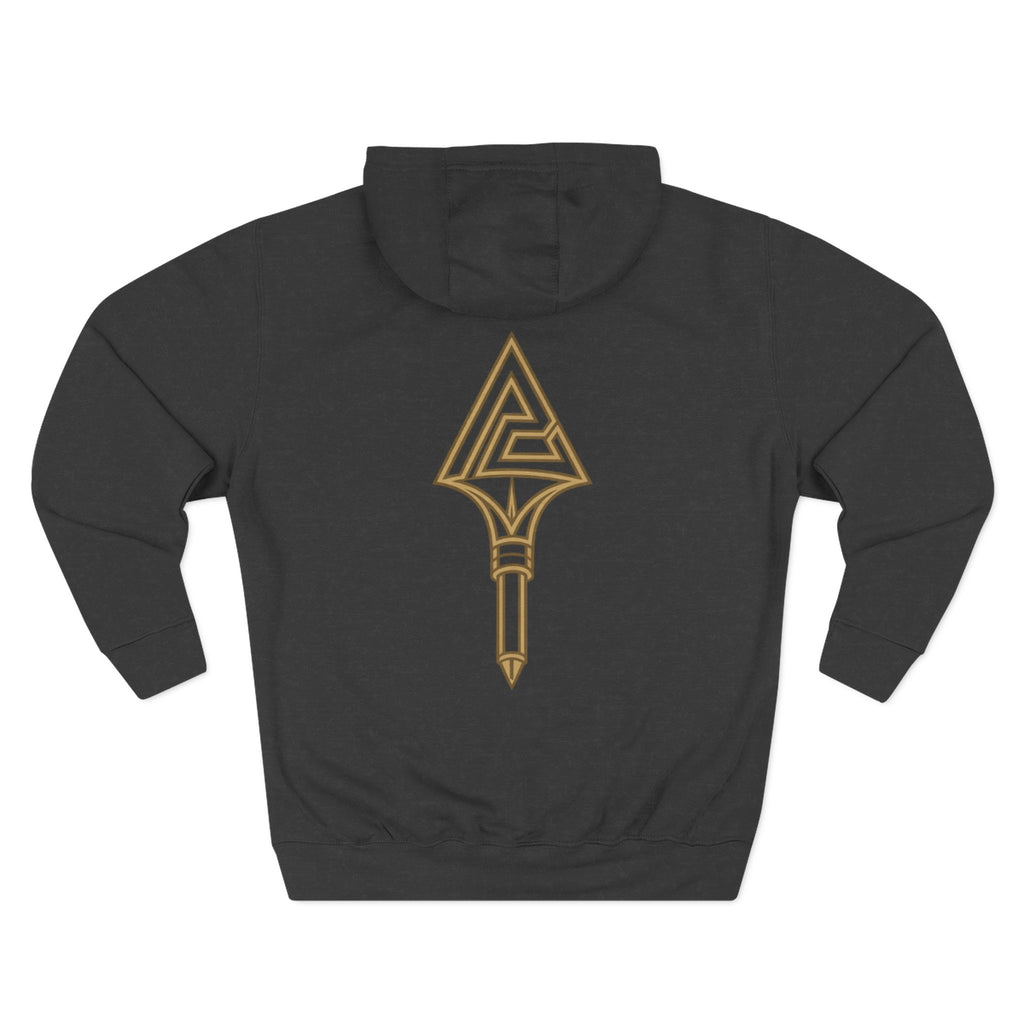 Paratus "Tip of the Spear" Fleece Hoodie — Coyote Brown logo