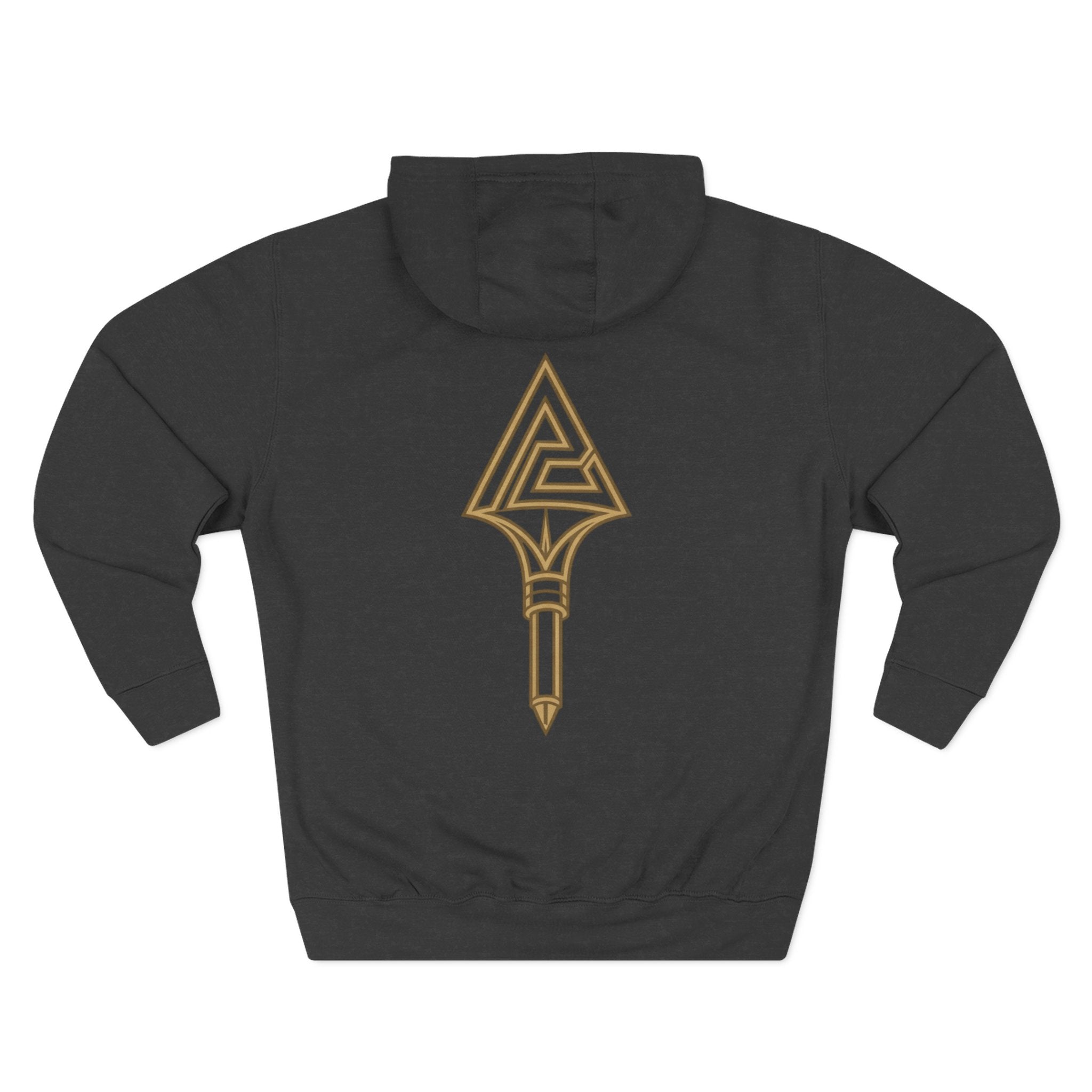 Paratus "Tip of the Spear" Fleece Hoodie — Coyote Brown logo