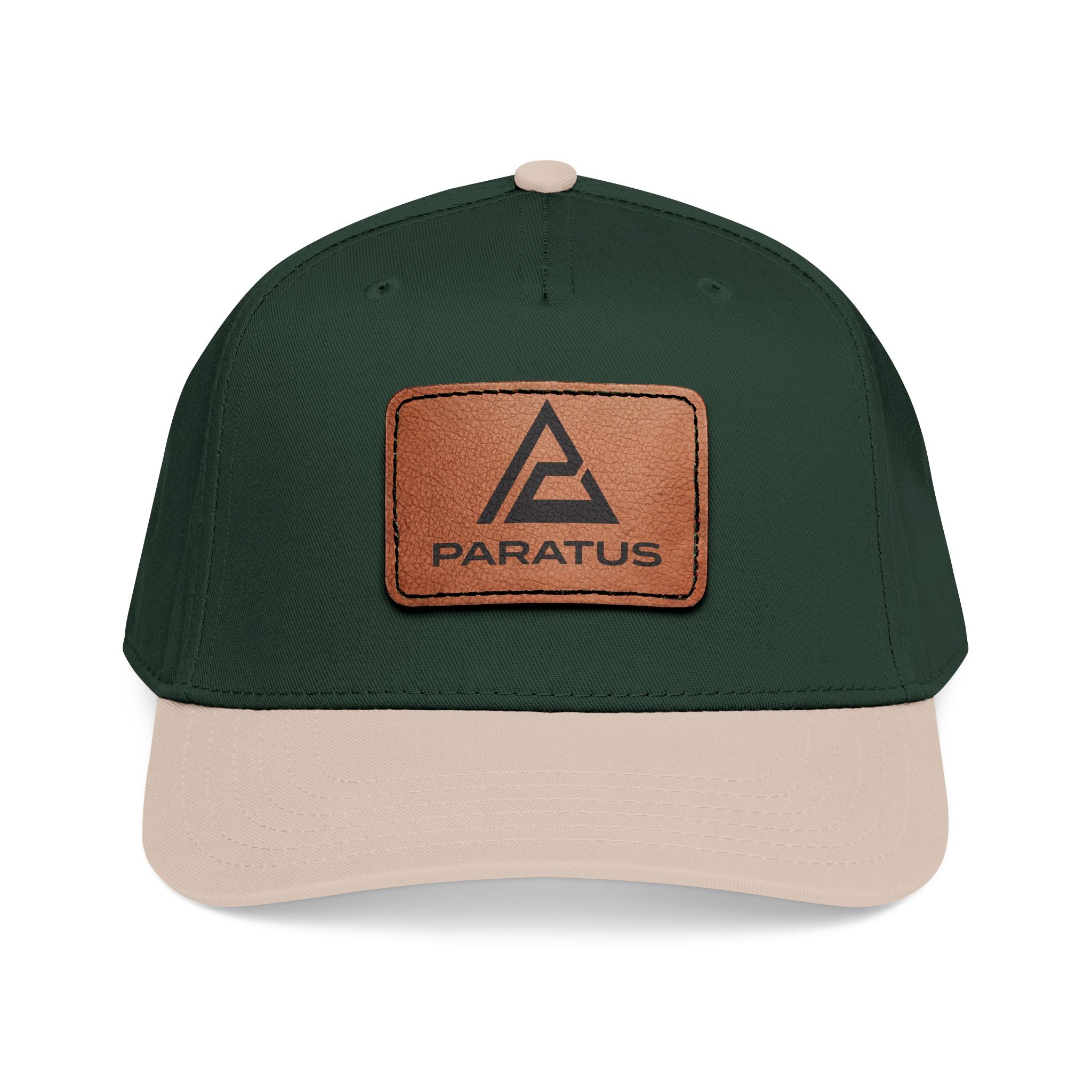 Paratus Leather Patch Cap — Mid-Profile