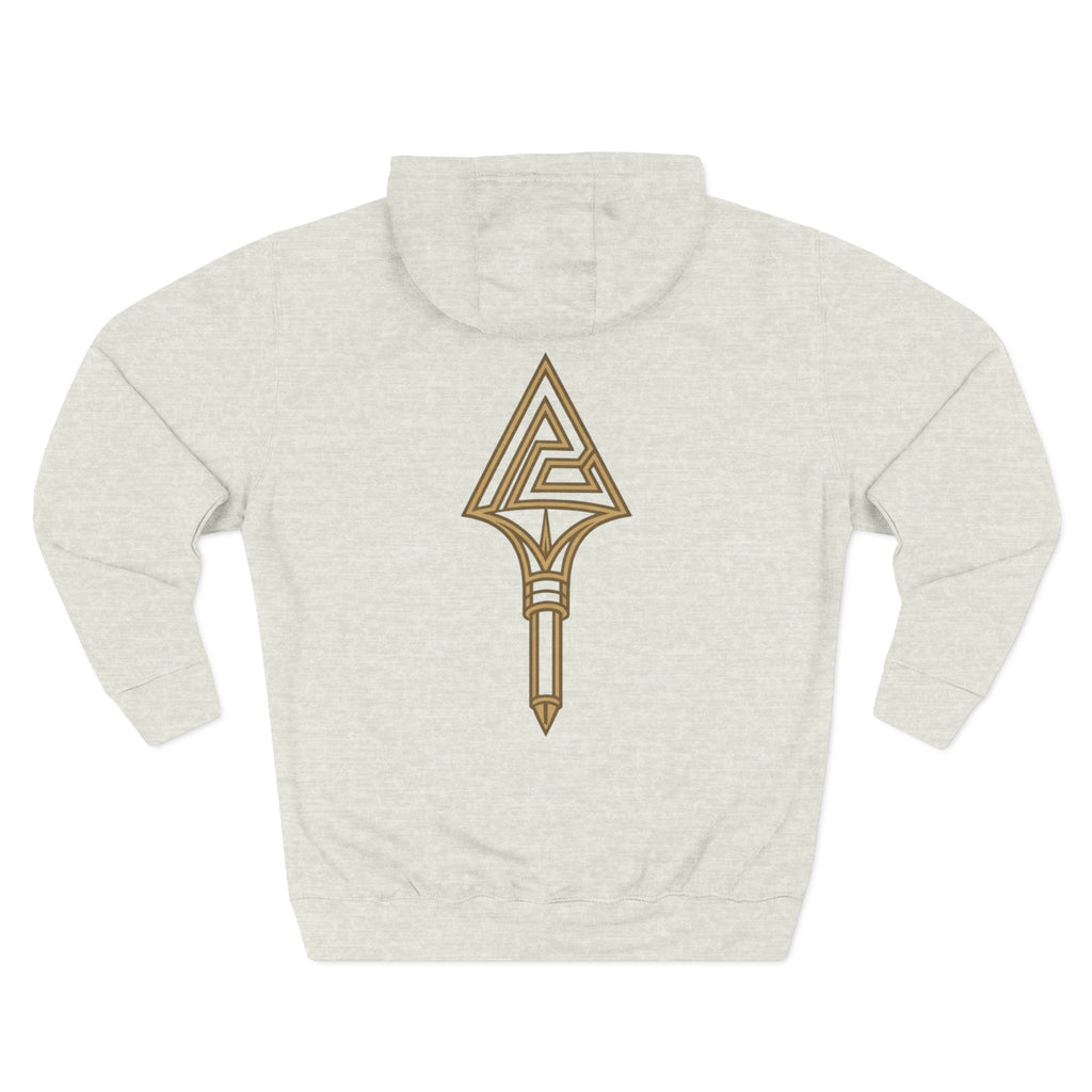 Paratus "Tip of the Spear" Fleece Hoodie — Coyote Brown logo