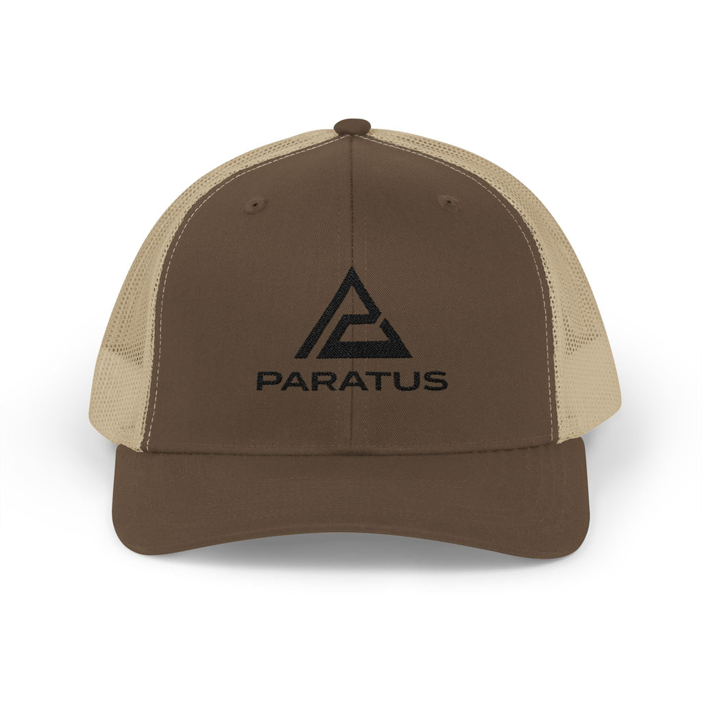 Paratus Logo Trucker Cap — Black Logo
