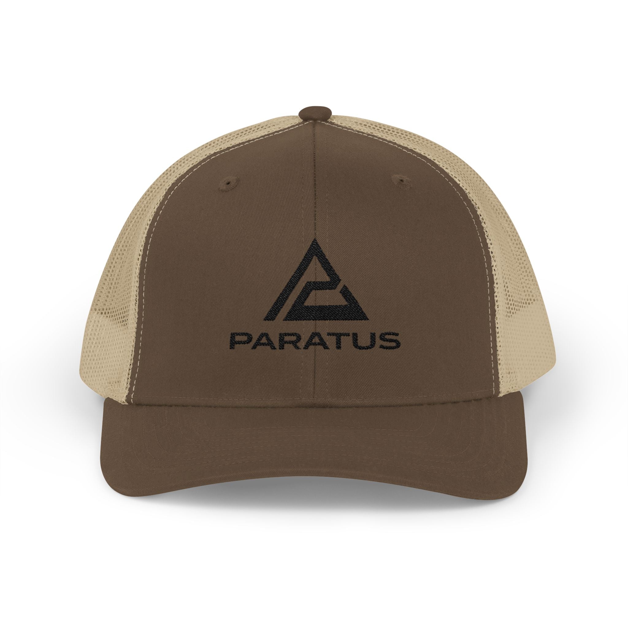 Paratus Logo Trucker Cap — Black Logo
