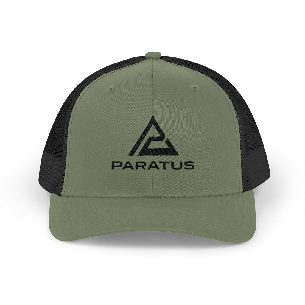 Paratus Logo Trucker Cap — Black Logo