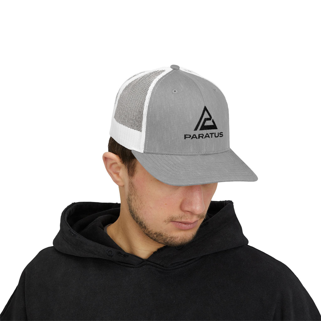 Paratus Logo Trucker Cap — Black Logo