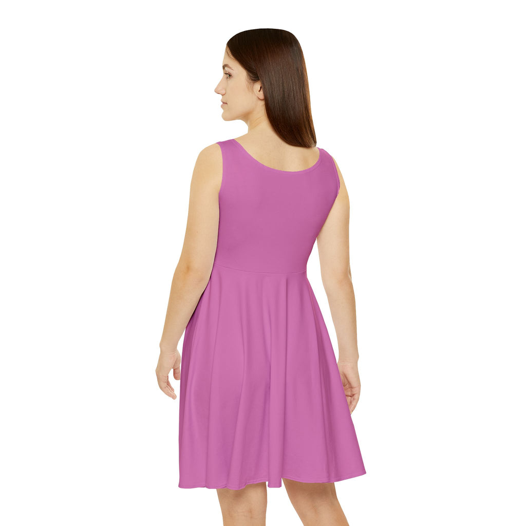 Paratus Logo Skater Dress – Black AOP Women's Casual Dress
