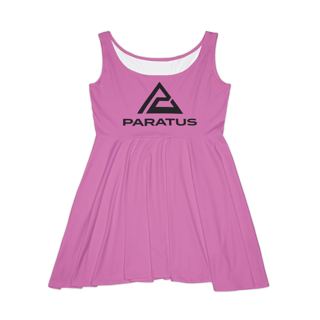 Paratus Logo Skater Dress – Black AOP Women's Casual Dress
