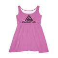 Paratus Logo Skater Dress – Black AOP Women's Casual Dress