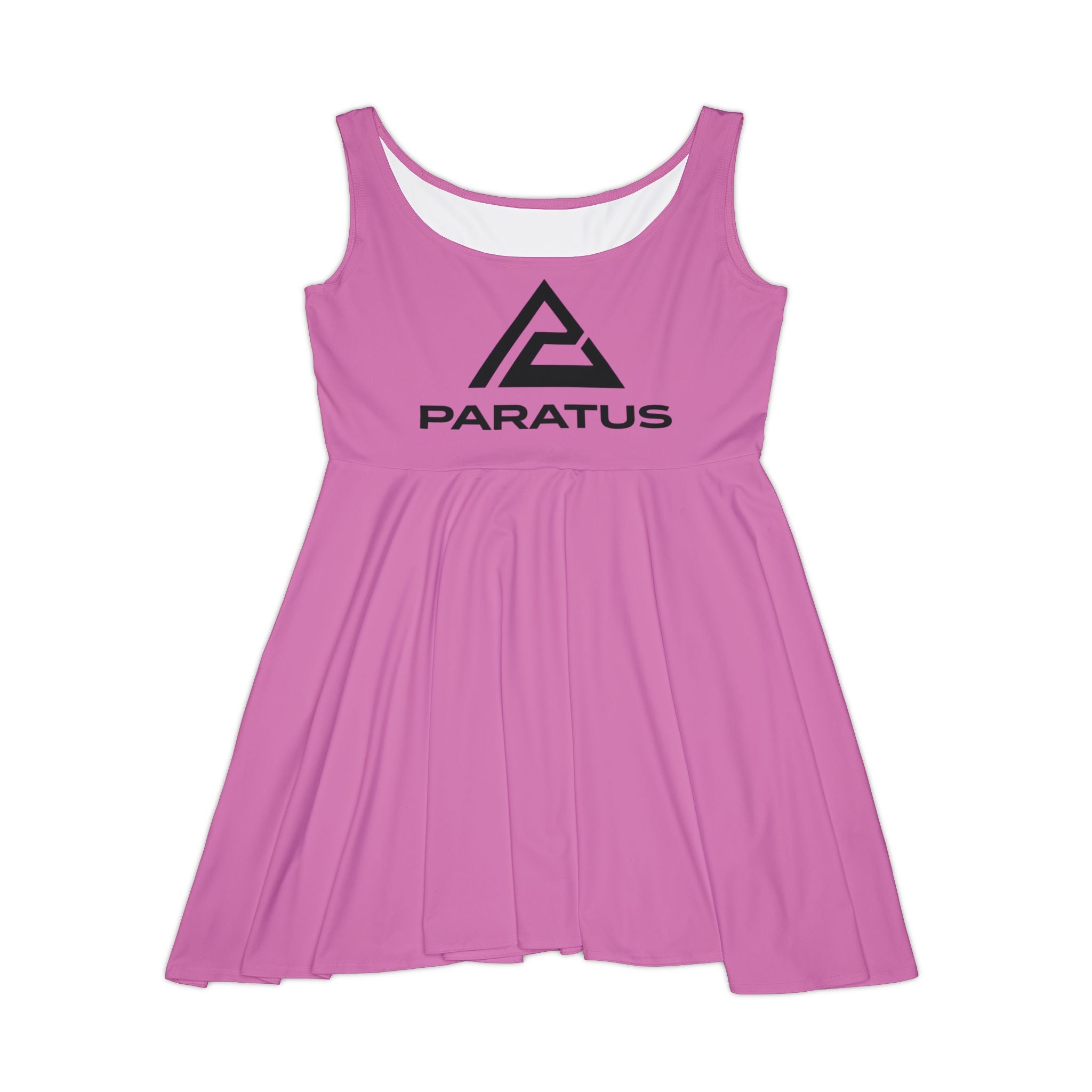Paratus Logo Skater Dress – Black AOP Women's Casual Dress