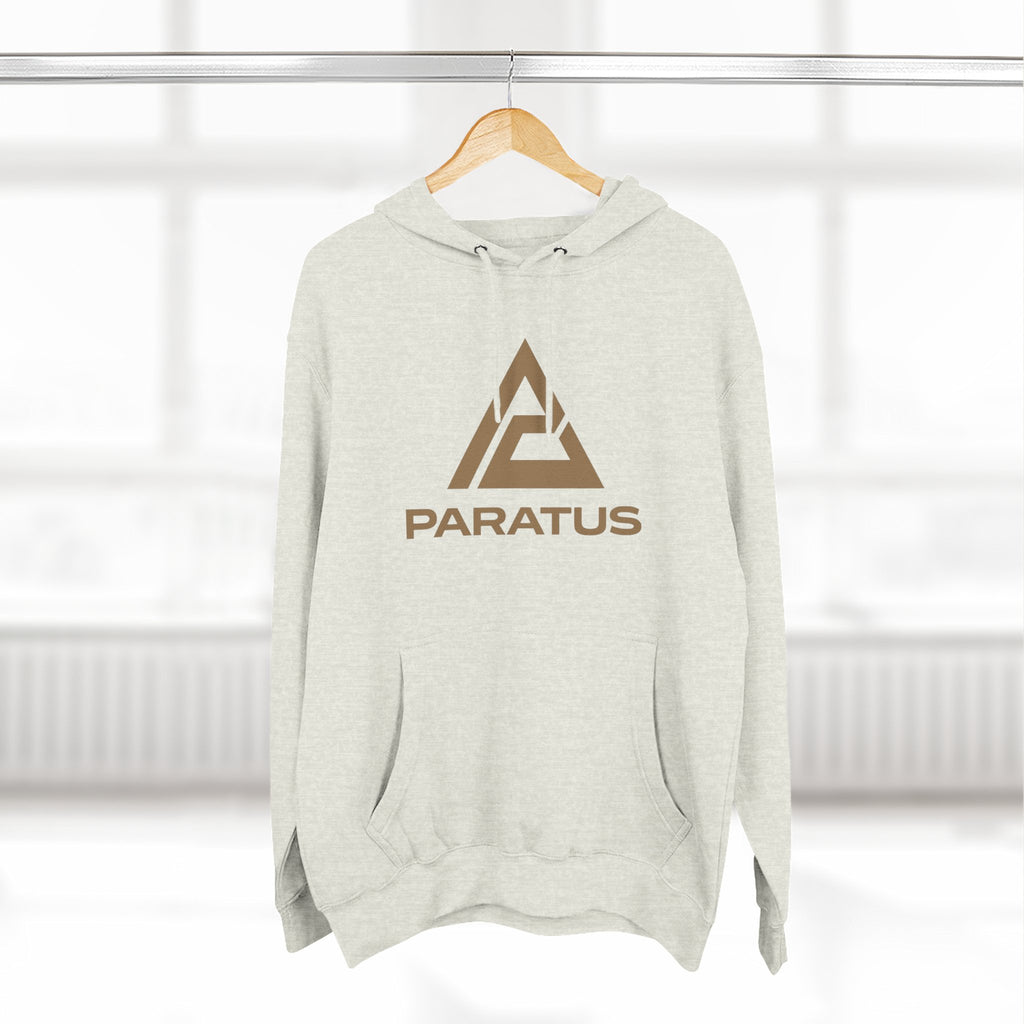 Paratus "Tip of the Spear" Fleece Hoodie — Coyote Brown logo