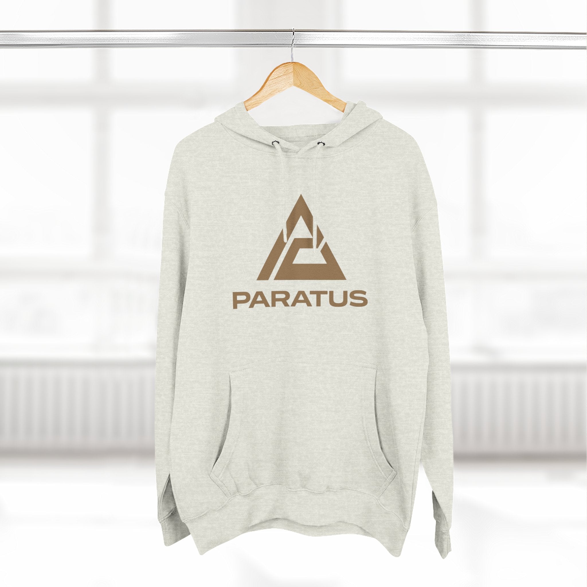 Paratus "Tip of the Spear" Fleece Hoodie — Coyote Brown logo