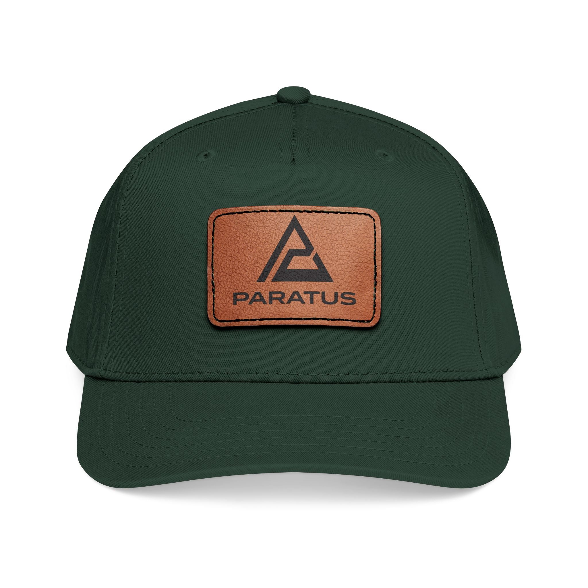 Paratus Leather Patch Cap — Mid-Profile