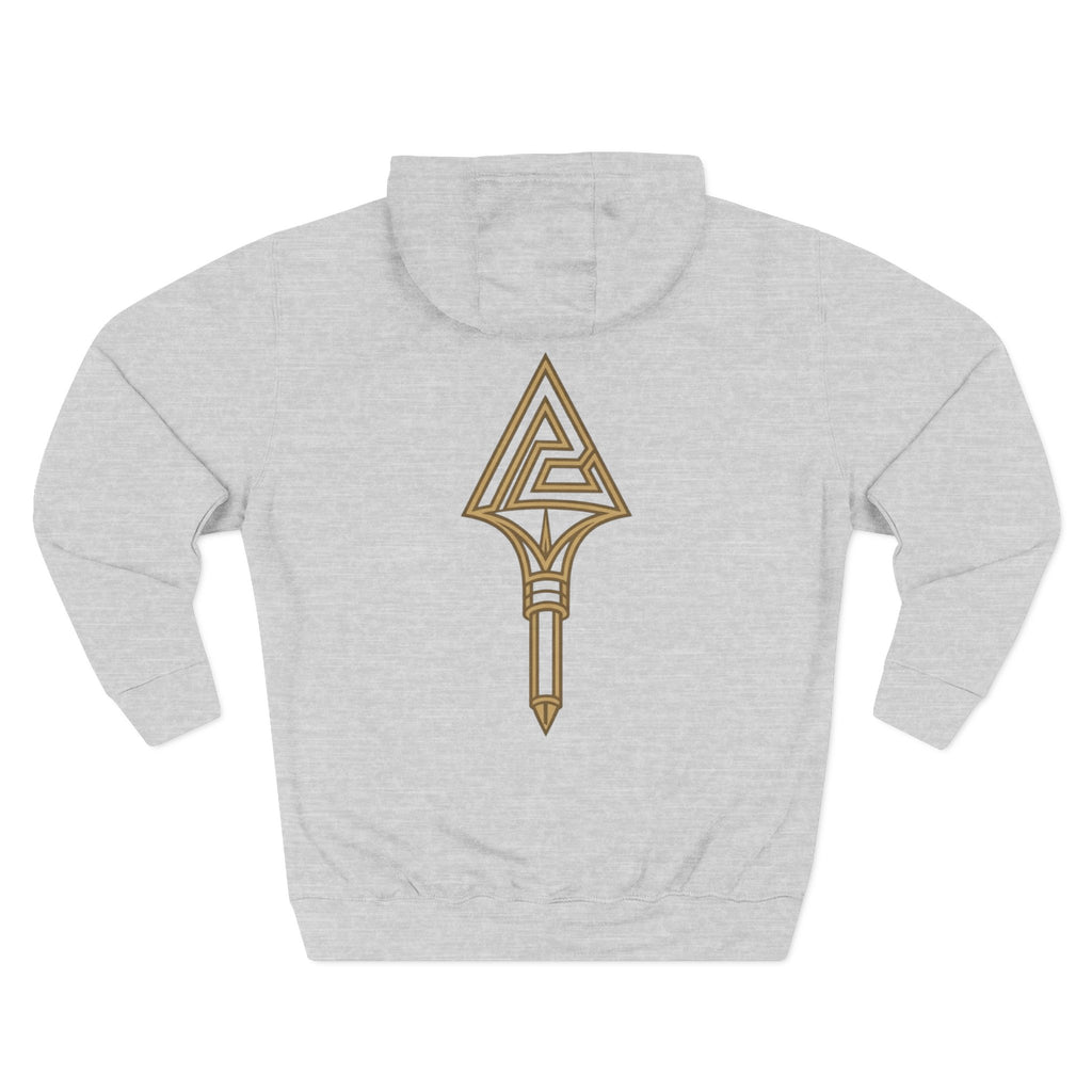 Paratus "Tip of the Spear" Fleece Hoodie — Coyote Brown logo