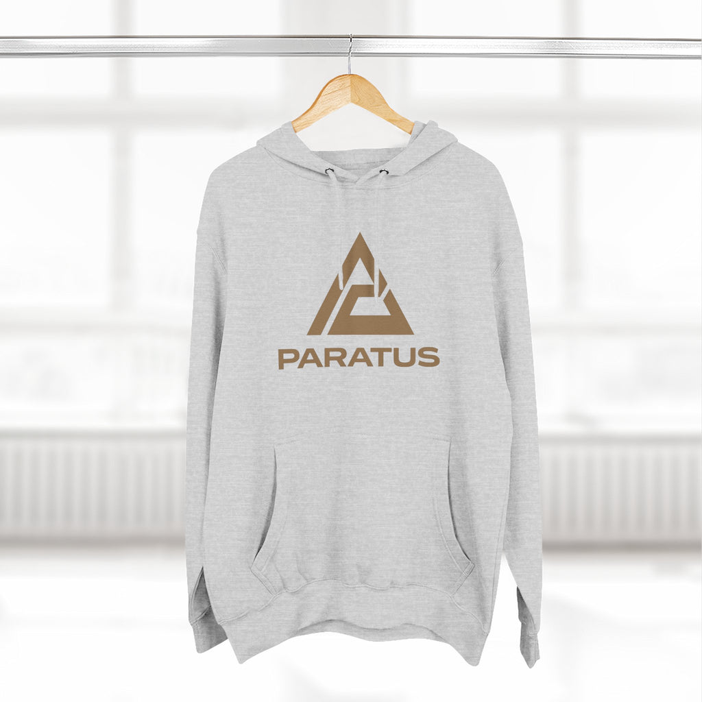 Paratus "Tip of the Spear" Fleece Hoodie — Coyote Brown logo