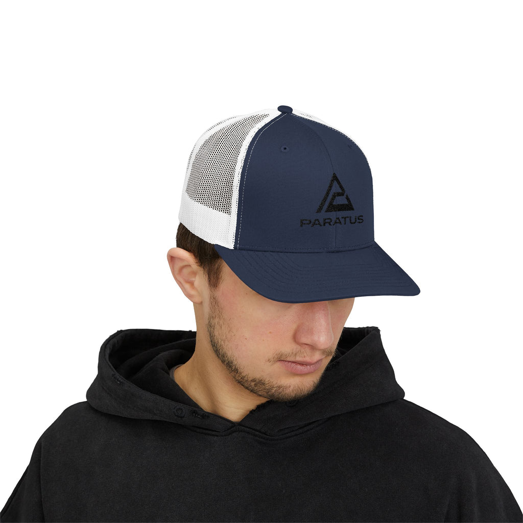 Paratus Logo Trucker Cap — Black Logo