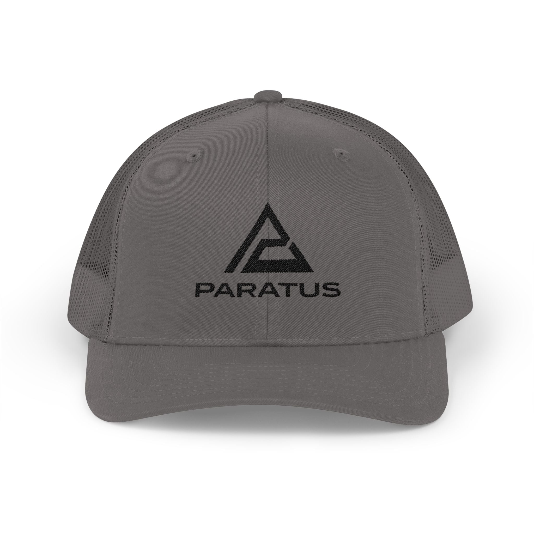 Paratus Logo Trucker Cap — Black Logo
