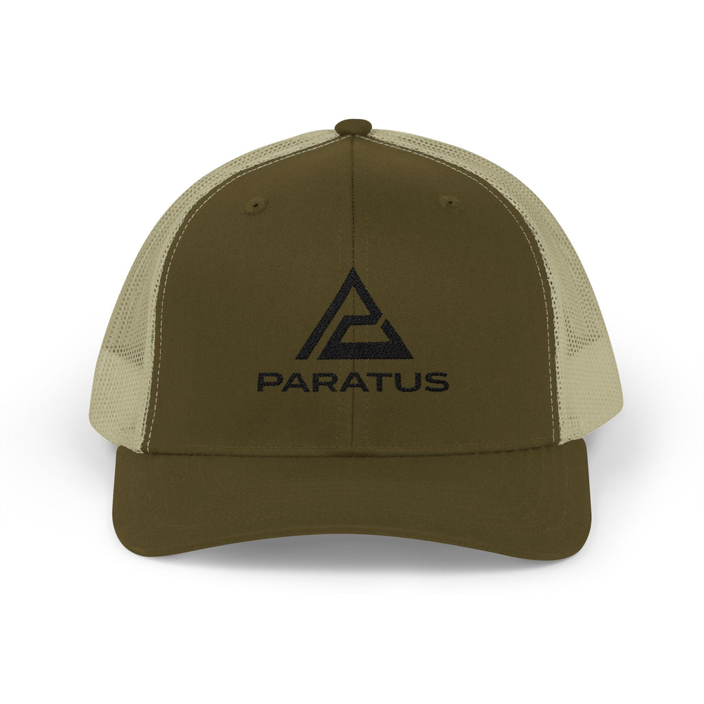 Paratus Logo Trucker Cap — Black Logo