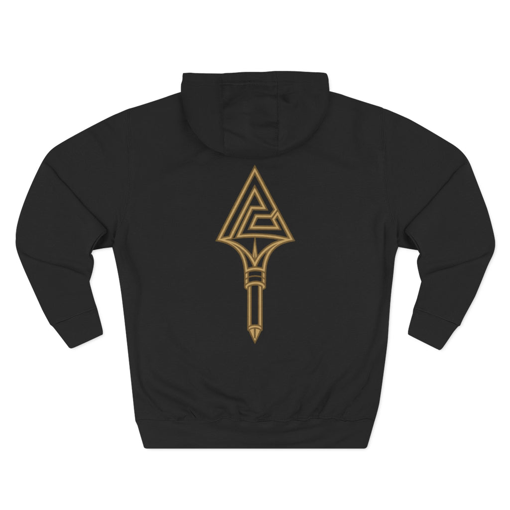 Paratus "Tip of the Spear" Fleece Hoodie — Coyote Brown logo