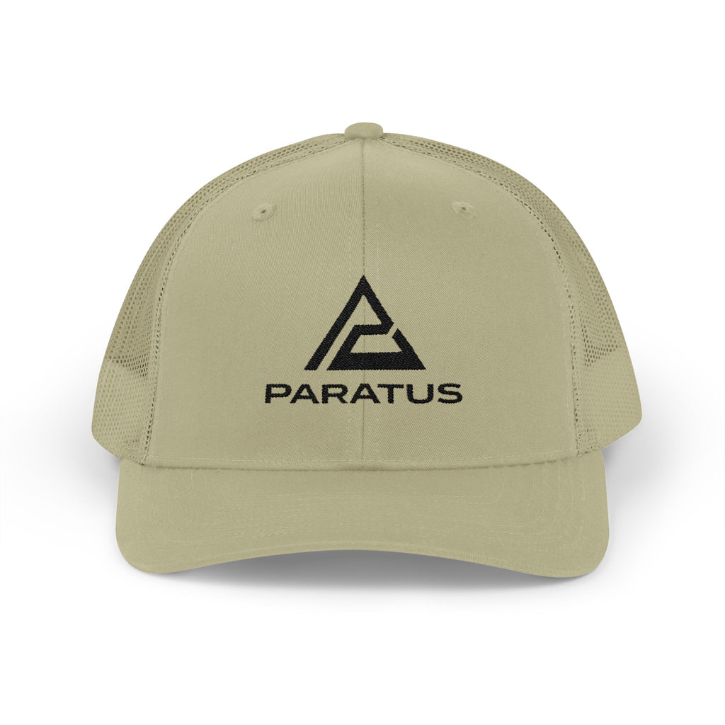 Paratus Logo Trucker Cap — Black Logo