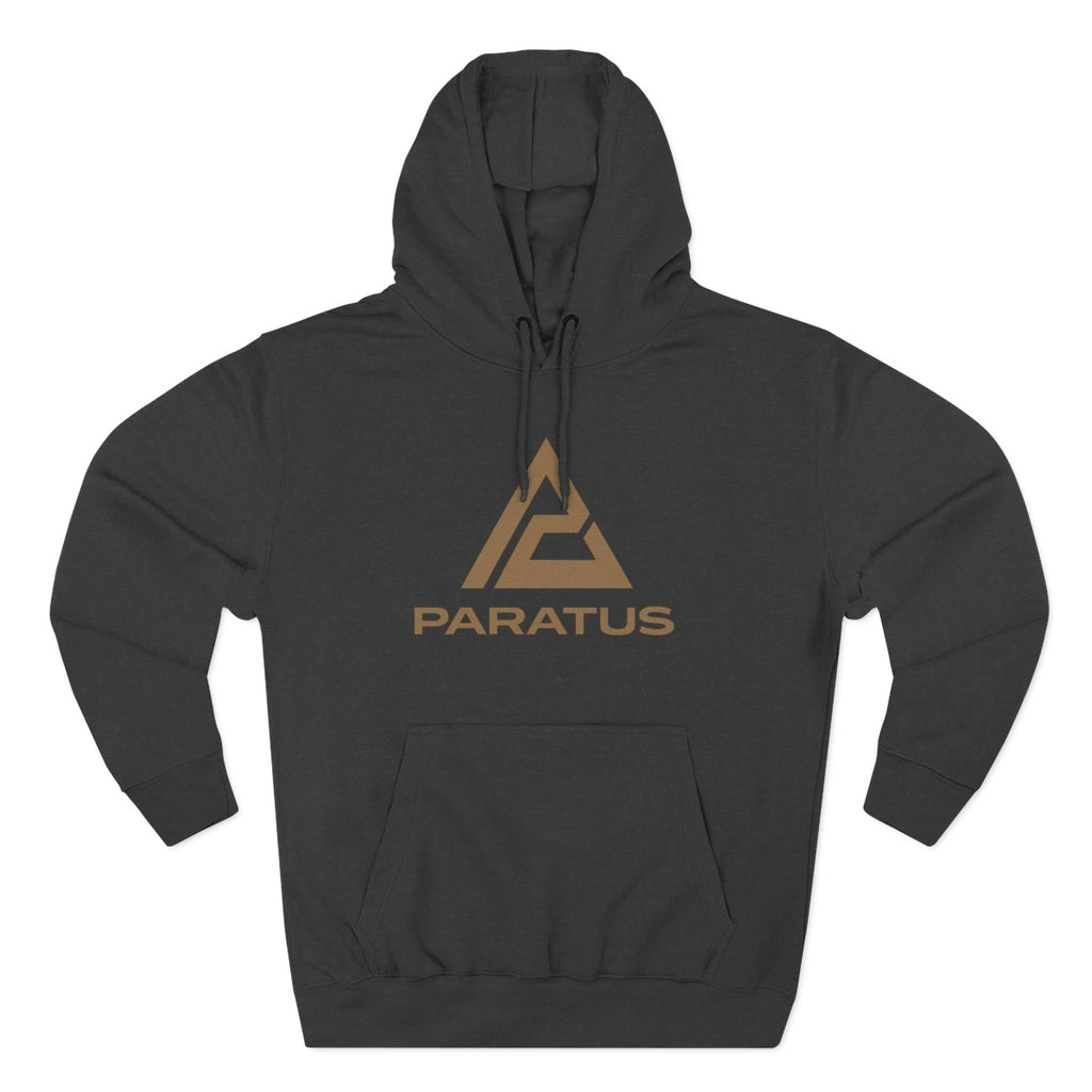 Paratus "Tip of the Spear" Fleece Hoodie — Coyote Brown logo