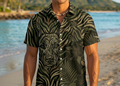 Paratus "Gray Man" Hawaiian Print Camo K9 Design Shirt