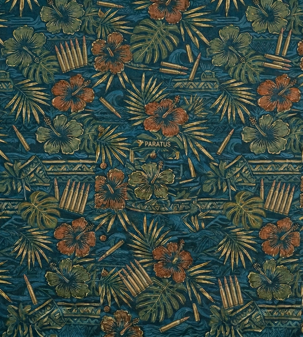 Paratus "Gray Man" Hawaiian Print .556 Casings Design