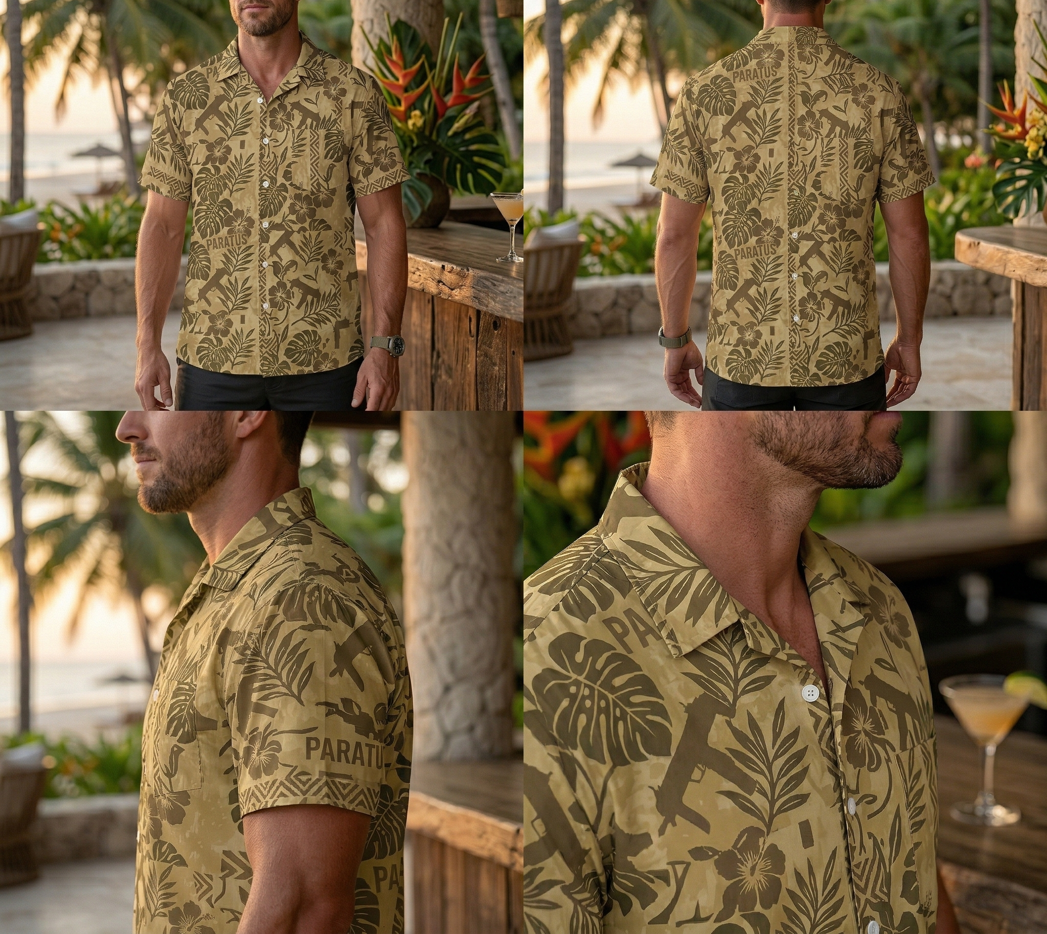 Paratus "Gray Man" Hawaiian Print MP7 Design