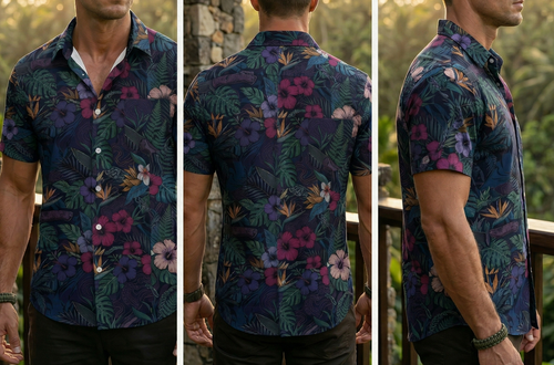 Paratus "Gray Man" Hawaiian Print Knife Design