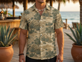 Paratus "Gray Man" Hawaiian Print California K9 Shirt